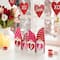 Glitzhome® 11" Valentine's Love Wooden Gnome Table Decor
